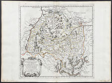Sanson - Regional Map of Germany. 1-74, 1670 Cartes Folio Hand-Colored Engraving