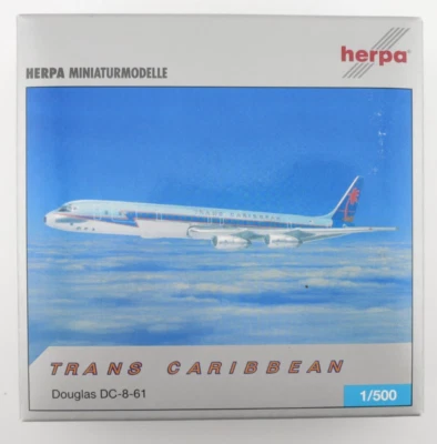 Herpa Trans Caribbean Airways Douglas DC-8-61 Modelo - 1:500 - 514064 Foto 1 de 4
