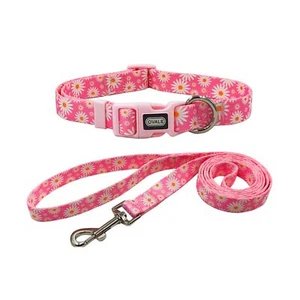 Dog Collar Leash Combo Set Adjustable Collar and 5 ft Matching Leash for Smal... - Picture 1 of 6