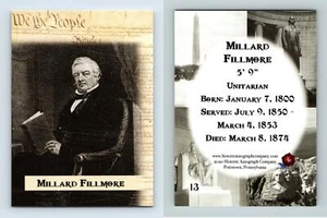 Millard Fillmore #13 POTUS The First 36 Historic Autographs 2020 Trading Card - Picture 1 of 1