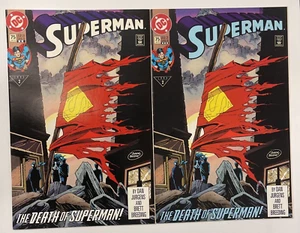 Lotto fumetti Superman #75 seconda e terza stampa variante DC 1993 - Foto 1 di 10