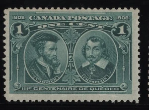 #97 Tercentenary 1c Canada mint never hinged - Picture 1 of 2