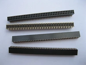 150 pcs Gold Plated SMD SMT 1.27mm Breakable Female Pin Header 80pin Dual Row - Picture 1 of 6