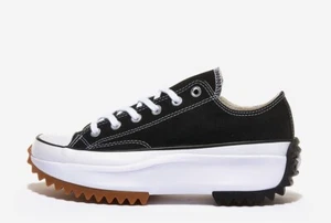 Converse Run Star Hike Low top men's Sneakers 168816C black Canvas - Picture 1 of 10
