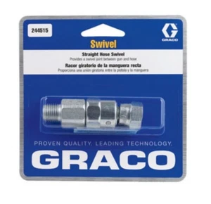 Graco 1/4"x1/4" 3000PSI Straight Hose Swivel 244515 244-515 - Picture 1 of 1