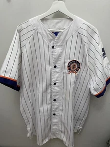 Vintage Starter Illinois Illini Baseball Jersey Chief Logo Rare Size XL 90s EUC - Picture 1 of 13