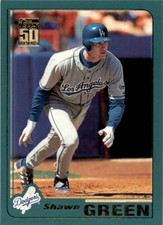 2001 Topps #20 Shawn Green Home Team Advantage Excellent