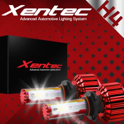 Lâmpadas de farol LED 2X 180W 18000LM CREE H4 9003 plugue lâmpada branca 6000K alta/baixa - Imagem 1 de 4