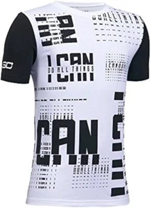 Under Armor Boys T-Shirt SC30 IcDat AOP SS, Short Sleeve Shirt, White, XL - Picture 1 of 1