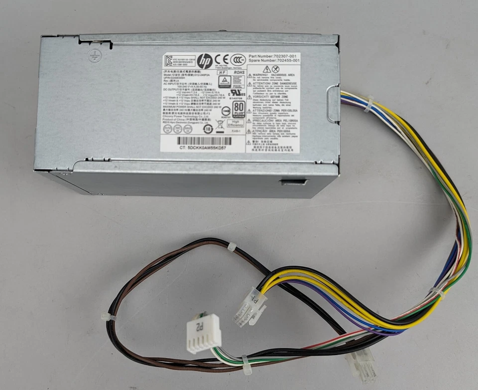 240W Power Supply HP ProDesk 600 800 400 G1 G2 751884-001 702307-001 D240E005H - Image 1 of 4