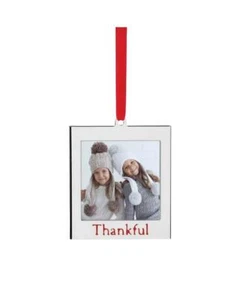 Lenox Thankful Frame Silver-Tone Ornament - Picture 1 of 1