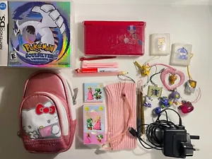 Nintendo DS Lite Sistema palmare rosso con giochi x4 e accessori rari - Foto 1 di 7