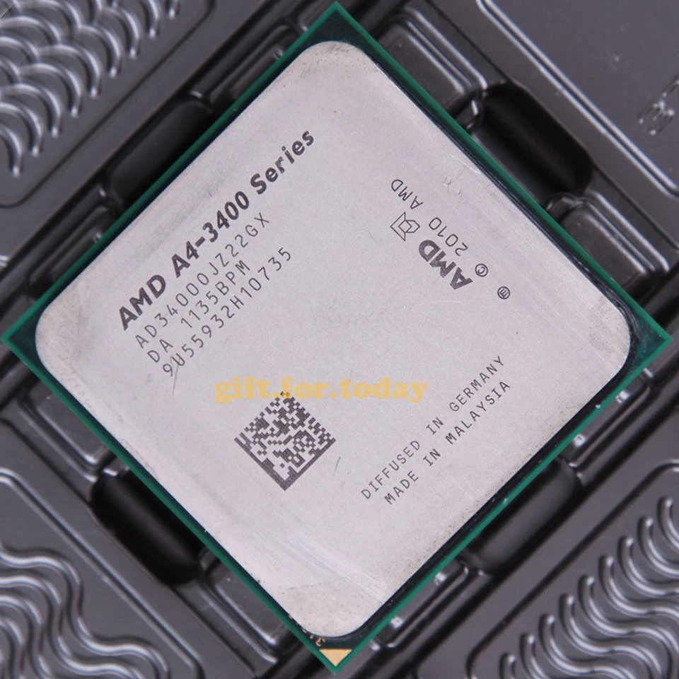 Original AMD A4-Series A4-3400 2.7 GHz Dual-Core (AD3400OJZ2​2GX) Processor CPU - Image 1 of 1