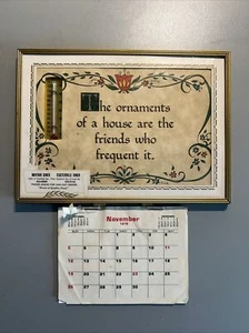 PHILADELPHIA MAYFAIR / FEASTERVILLE DINER ADVERTISING THERMOMETER CALENDAR 1978 - Picture 1 of 7