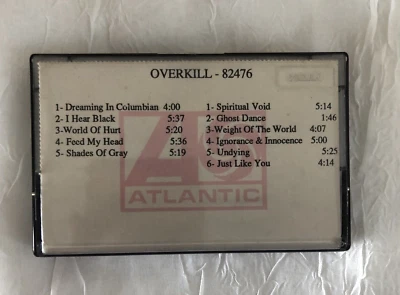 Rare Original - Overkill - Advance Cassette 1992 - Image 1 of 4