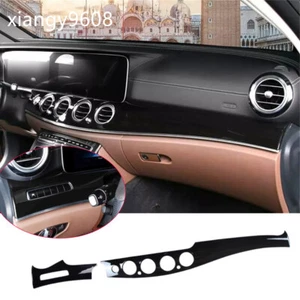 Para Benz Clase E W213 2016-23ABS Consola central Panel de instrumentos Borde Negro Brillante - Imagen 1 de 15