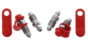 Für Daihatsu Rocky Bremssattel Edelstahl Entlüftungs Schrauben + Kappen - Bild 1 von 3