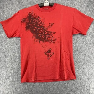 Camisa Fox Hombre L Grande Roja Manga Corta Logo Gráfico Cuello Redondo - Imagen 1 de 3