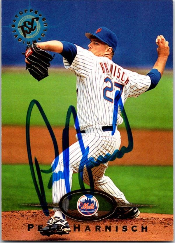 Pete Harnisch signed baseball card (New York Mets) 1995 Topps Stadium Club #535 - Image 1 of 1