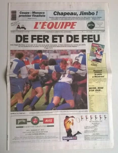 L'EQUIPE N°14.019 du 01/06/1991 - De fer et de feu (finale B-Bordeaux - Toulouse - Picture 1 of 10