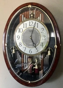 Small World Rhythm Wall Clock, Solo Organist 4MH750 Japan, Looks & Works Great! - Picture 1 of 7