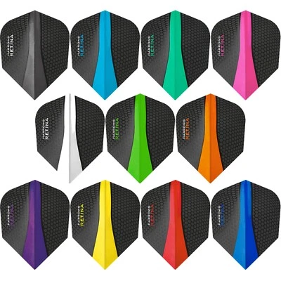 Harrows | Retina | Dart Flights | 5 Sets (15) | No 6 Standard Shape Plain Colour - Image 1 of 2
