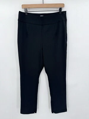 NEW Good American The Exec Pants Black Straight Leg Women’s Size 4 - Image 1 of 4