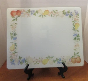 “CHUTNEY” Corning Counter Saver Cutting Board Tempered Glass 12 X 15 - Picture 1 of 8
