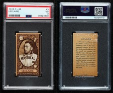 1912 Imperial International League Tobacco C46 Frenchy LeClaire #3 PSA 3