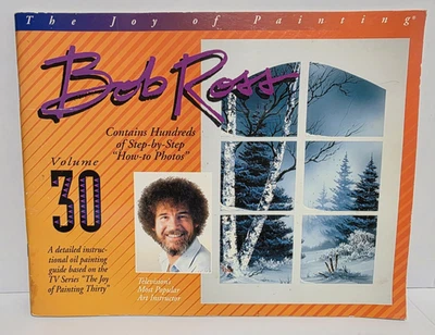 Vintage Bob Ross Joy Of Painting Volume 30 Oil Painting Instruction Book 1994 - Image 1 of 4