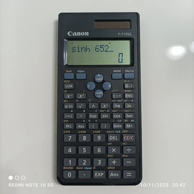 Canon F-715SG Scientific Calculator 250 Functions Large Display LCD Display - Image 1 of 4