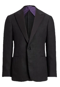 Ralph Lauren Purple Label Men's Kent Hand-Tailored Linen Tuxedo Made in Italy - Picture 1 of 18