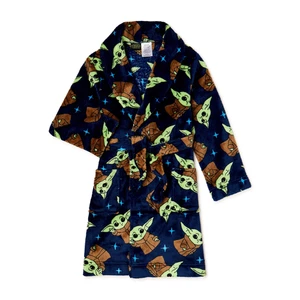 Star Wars Baby Yoda Bath Robe Pajama Boy Size 8 - Picture 1 of 1