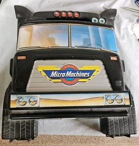 VTG 1988 Micro Machines Galoob Semi Truck Carrying Case W Cars Broken Hinges AU - Picture 1 of 9