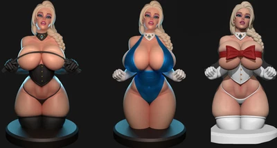 Commission For Ice Queen Elsa, The Winter Witch Artist Proof Fan Art Figure Bust - Image 1 of 4