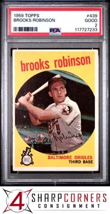 1959 TOPPS #439 BROOKS ROBINSON ORIOLES HOF PSA 2 - Picture 1 of 4