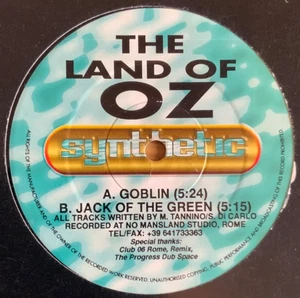 The Land Of Oz - Goblin / Jack Of The Green 12” Progressive Trance Rare - Foto 1 di 1