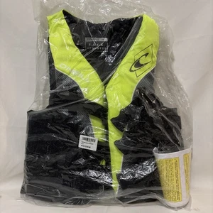 O'Neill Men's Superlite USCG Life Vest Black Lime Smoke - Size M - Picture 1 of 5