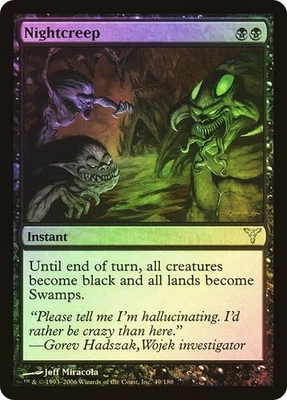 Dissension  MTG  Foil  Nightcreep   Magic - Image 1 of 2