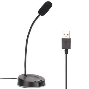 Desktop Mic Noise Reduction 360 Degree Metal Hose Anti Interference Rgb Us ND - Afbeelding 1 van 12