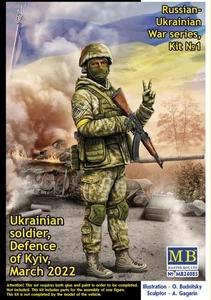 Master Box Ltd. 1:24 24085 Ukrainian soldier,Defence of Kyiv,March 2022Russian-U - Bild 1 von 1