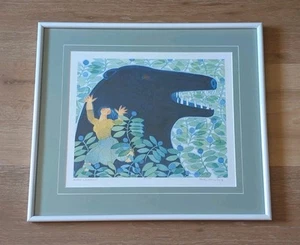 Bear Legend Rie Muñoz 1985 Firmado Edición Limitada Impresión 331/950 Mate y Enmarcado - Imagen 1 de 24