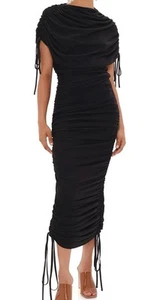 Andrea Iyamah schwarzes Ratu-Kleid mit Reißverschluss Gr. L/US 10 neu mit Etikett ***ausverkauft*** - Bild 1 von 9
