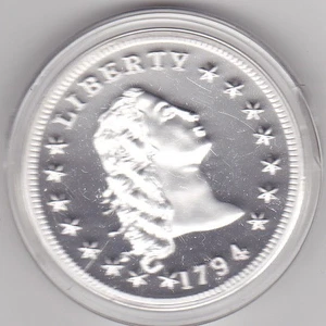 UNITED STATES OF AMERICA - LIBERTY 1794; FEINSILBER - Bild 1 von 2