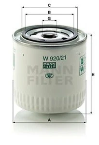 MANN-FILTER Ölfilter Oelfilter Oil Filter W 920/21 - Bild 1 von 2