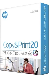 HP Printer Paper 8.5 x 11 Paper Copy &Print 20 lb 1 Ream Case - 500 Sheets - Picture 1 of 6