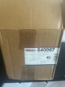 Compulabel 640067 Thermal Transfer Labels 4"x6" 4 Rolls Blue 1000 Per Roll NEW - Picture 1 of 5