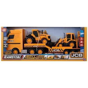 JCB Schwerlasttransporter Spielset mit Traktor & Baggerlader - Bild 1 von 8