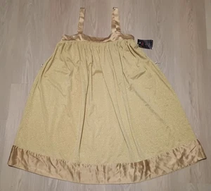 Abito tubino nuovo MELISSA MASSE oro scintillante glitter maglia S - Foto 1 di 13