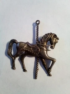 Sterling Silver Carousel Horse Pin Brooch - Picture 1 of 1